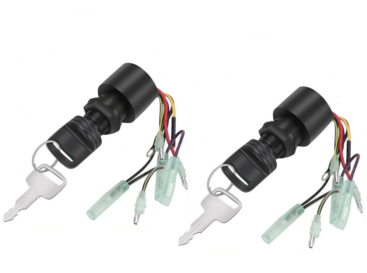 2X Ignition Key Switch Starter for Mercury Marine Outboard (87-17009A5, MP41070-2)