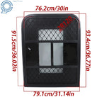 30" x 36" Black RV Entry Door for Tear Drop Trailer