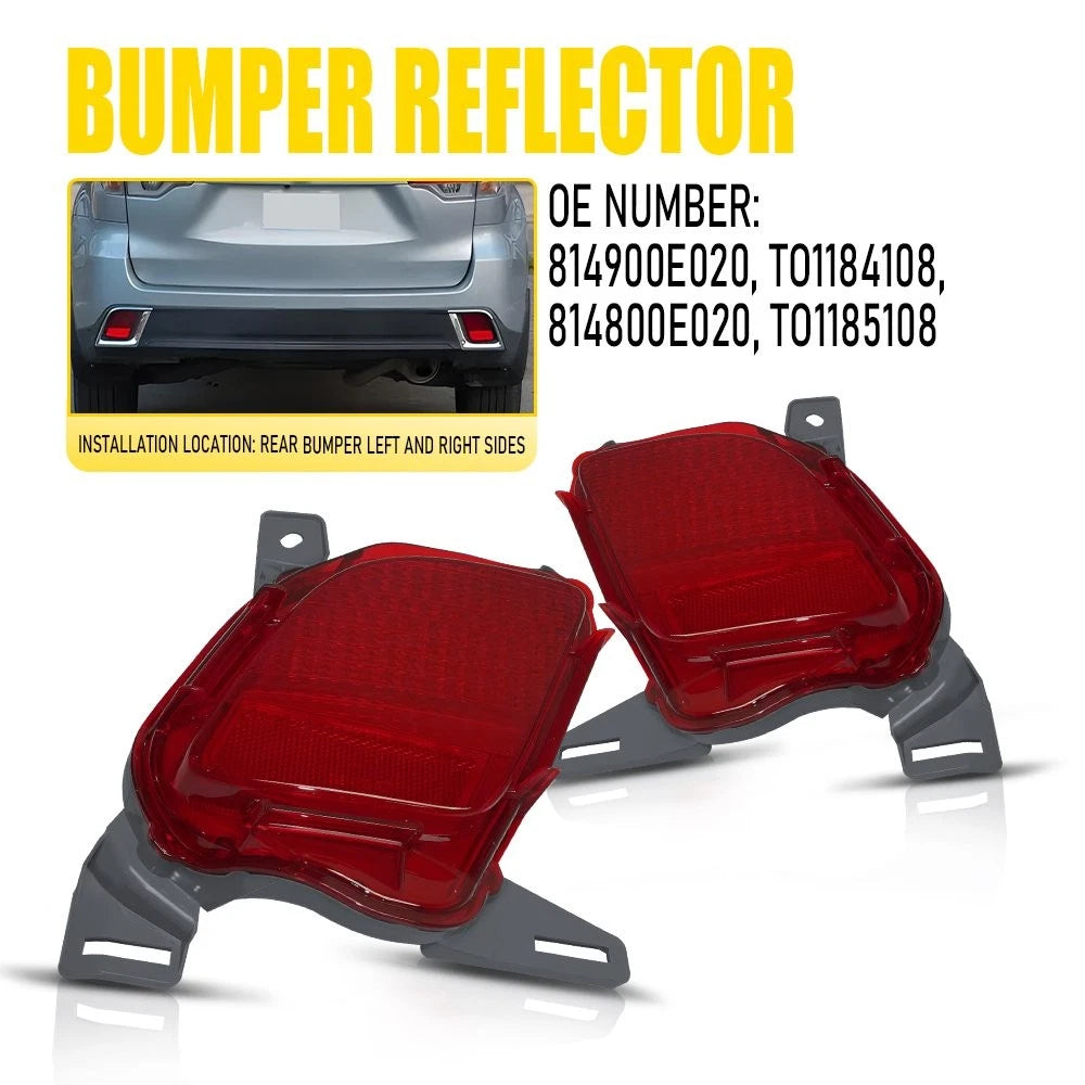 Rear Bumper Reflector Case TO1185108 for Toyota Highlander (2014–2019)