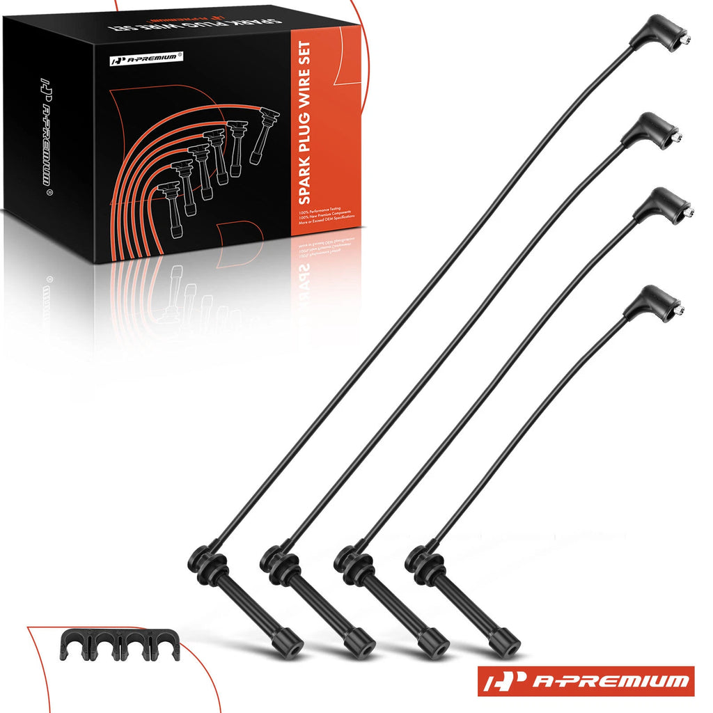 Set of 4 Spark Plug Wires for Nissan Frontier, Xterra (1998–2004)