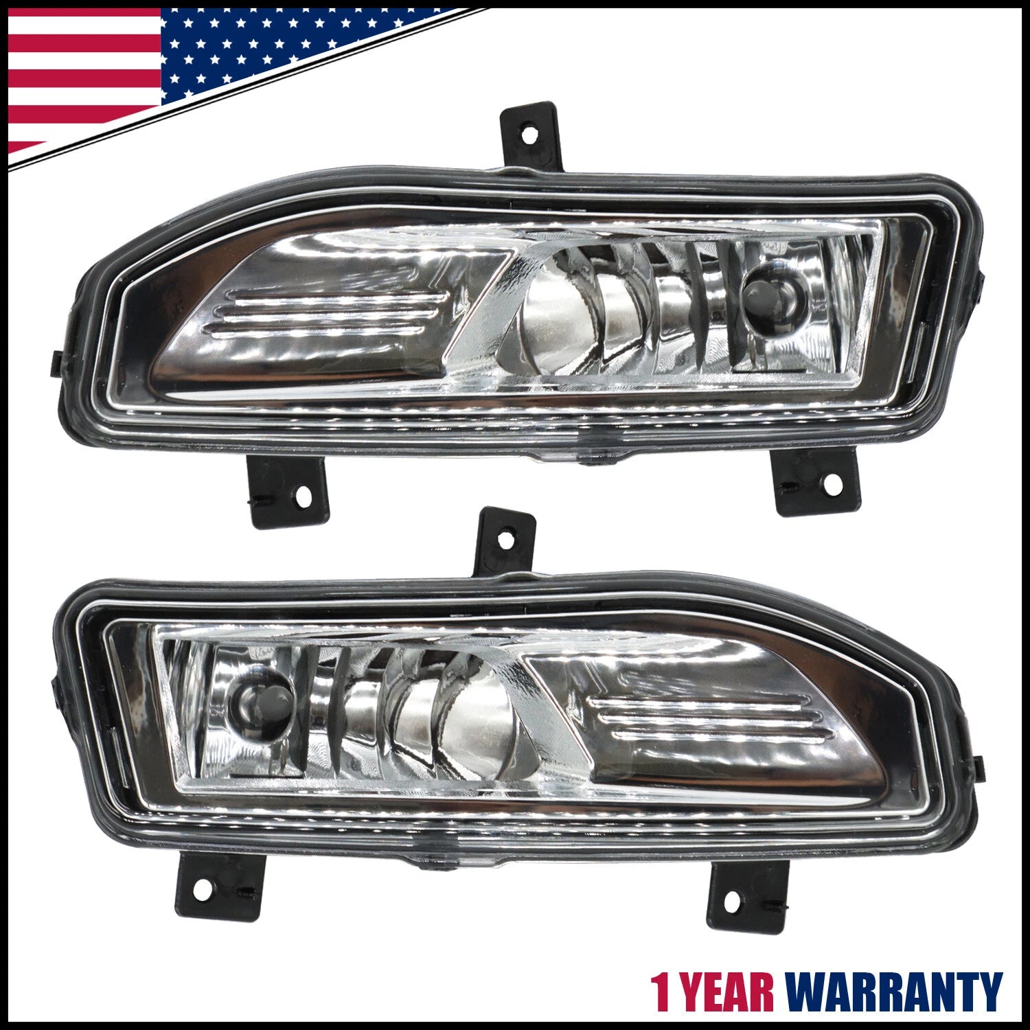 Front Fog Lights for Nissan Frontier (2022–2024) - Clear Glassy