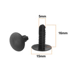 15pcs Push Clip Rivets for Toyota (5mm Hole)