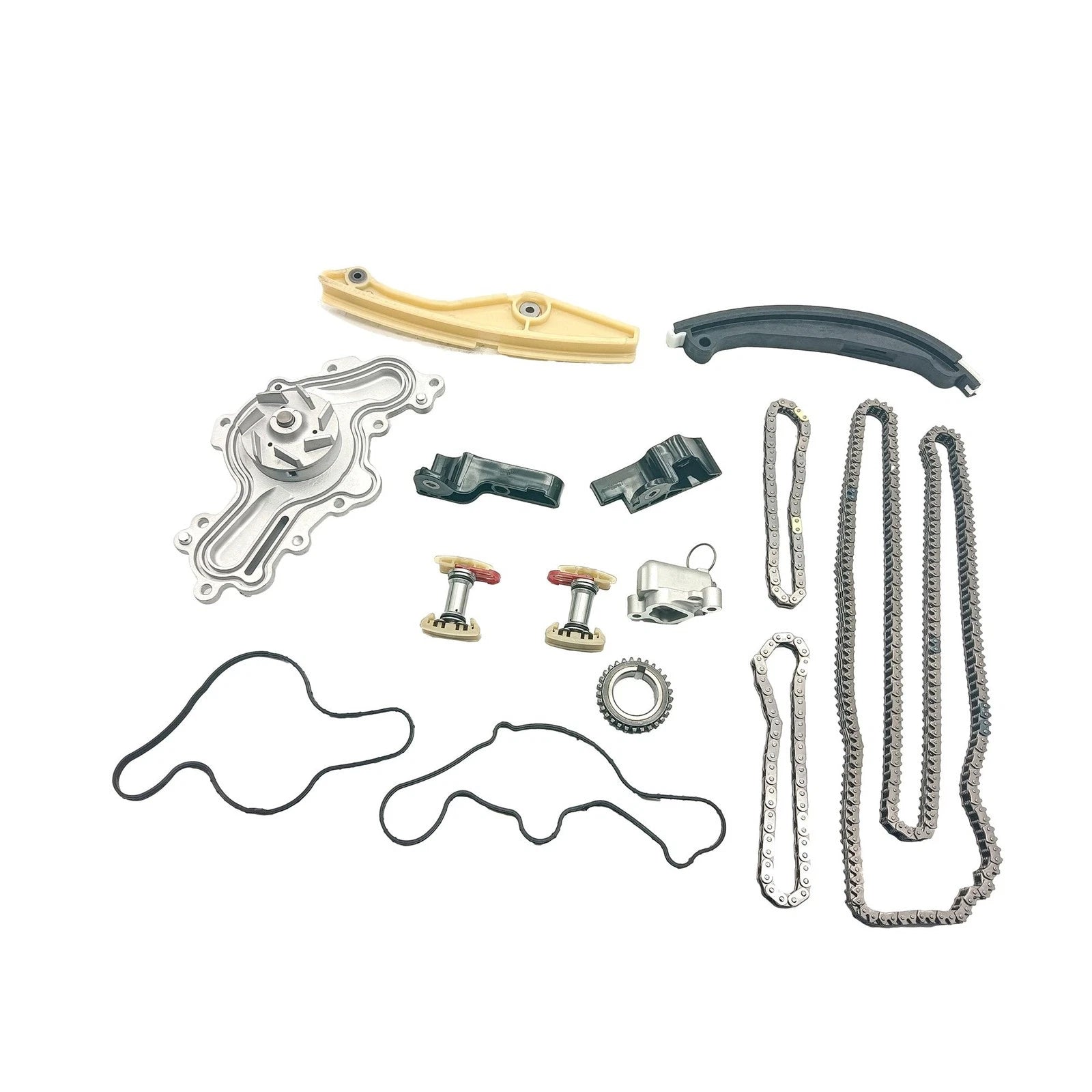 14x Engine Timing Chain Kit with Water Pump for Ford Taurus Flex MKX MKZ (2008–2019)