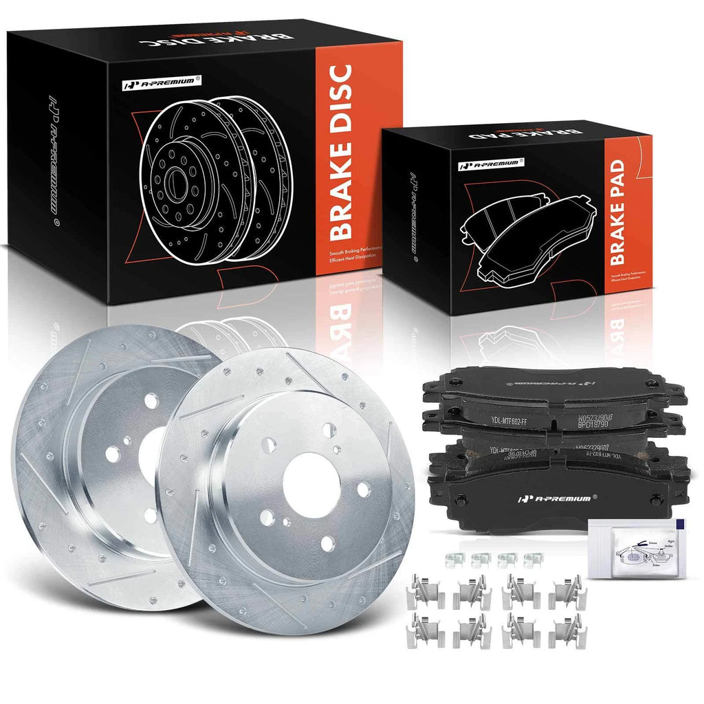 Rear Brake Rotors & Ceramic Pads for Toyota Camry (2018–2022)