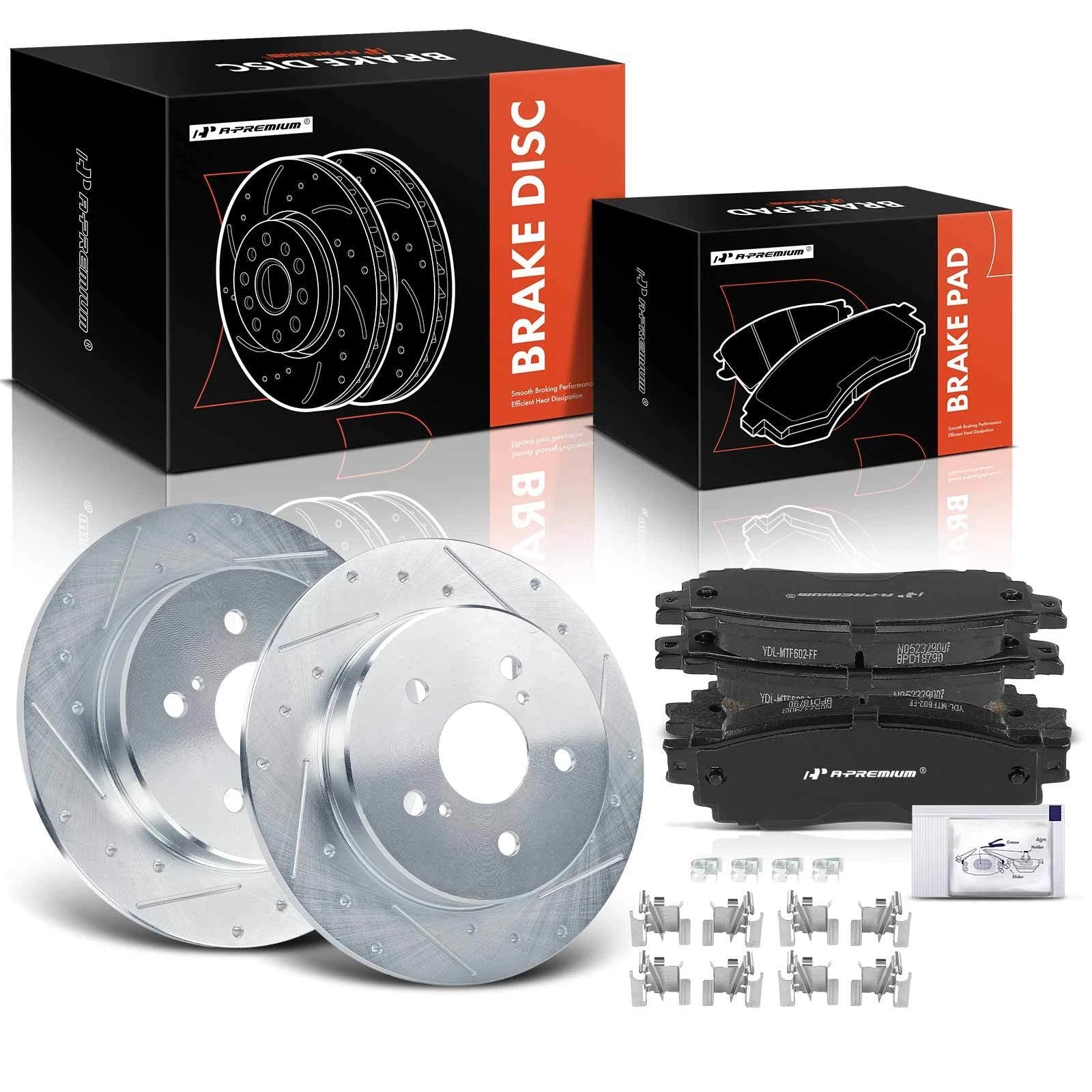 Rear Brake Rotors & Ceramic Pads for Toyota Camry (2018–2022)