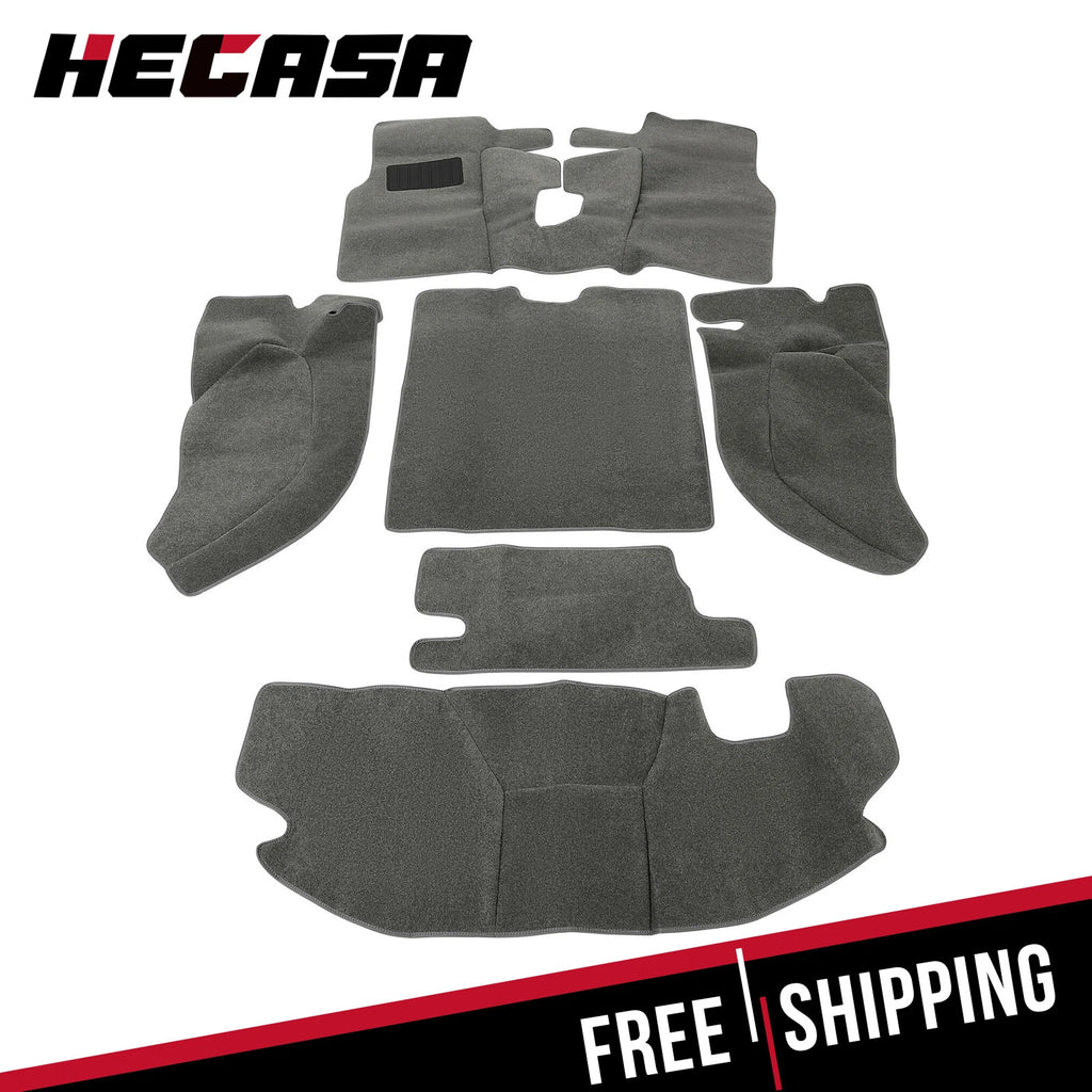 6pcs Interior Carpet Kit for Jeep Wrangler TJ (1997–2006) Gray