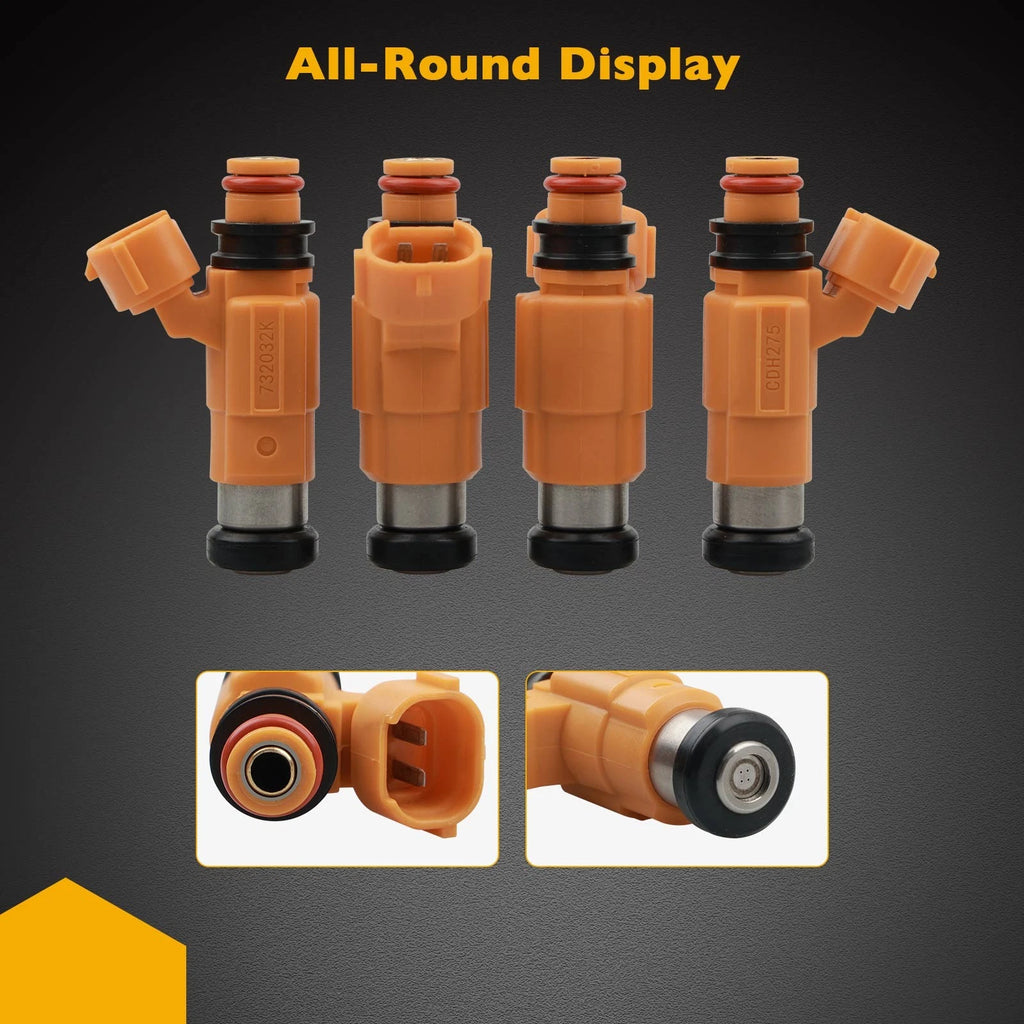 Set of 4 Fuel Injectors for Mitsubishi Galant, Montero Sport (1997–2000)