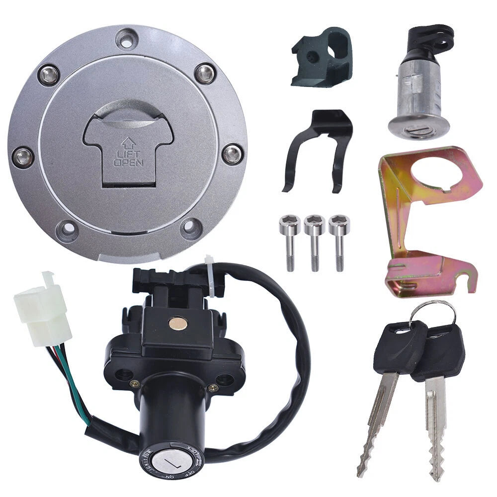 Set of 2 Ignition Switch and Fuel Gas Cap Key for Honda CBR600F4/F4i (2001–2006)