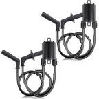 2× Ignition Coil & Spark Plug Cap for HONDA Shadow 1100 VT1100 (1999–2007)