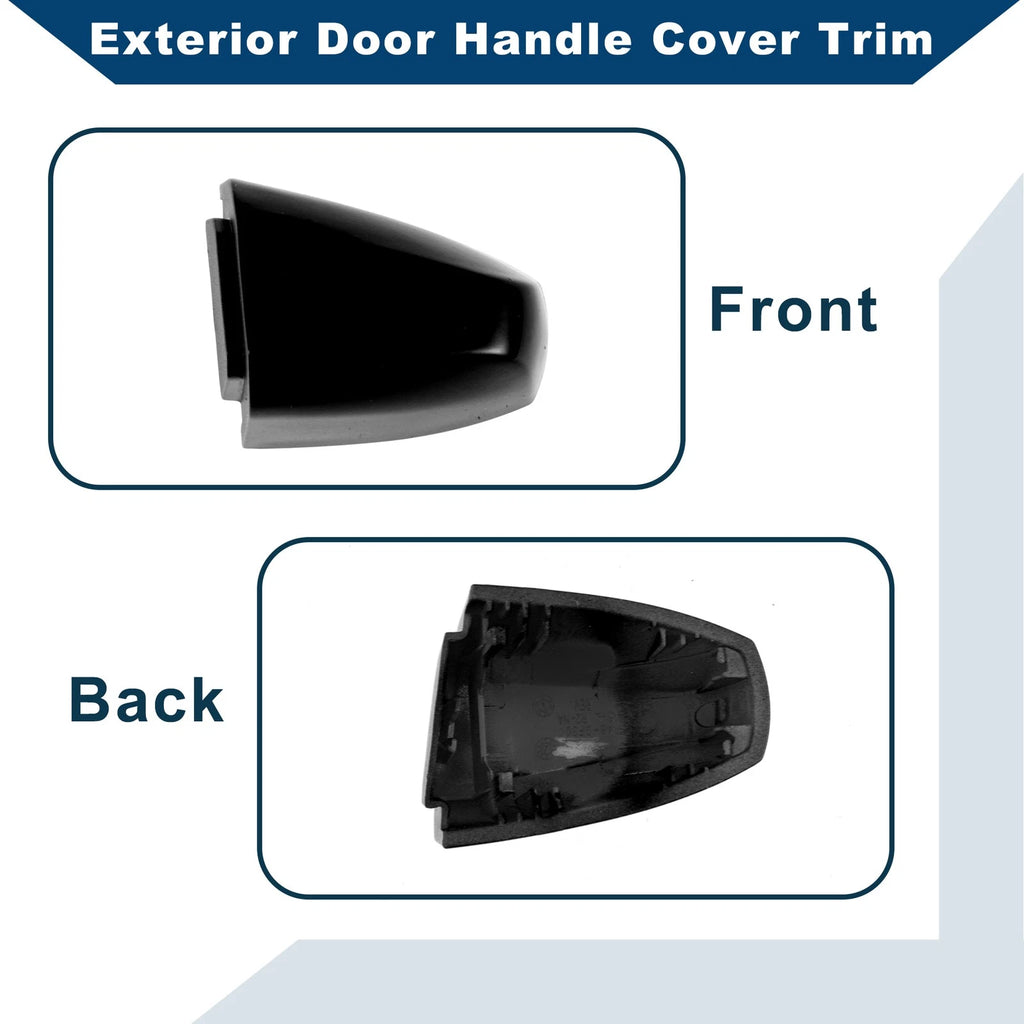 Exterior Door Handle Cover Trim for BMW X1 X2 X5 F15 X6 F16 (2014–2019) Black ABS