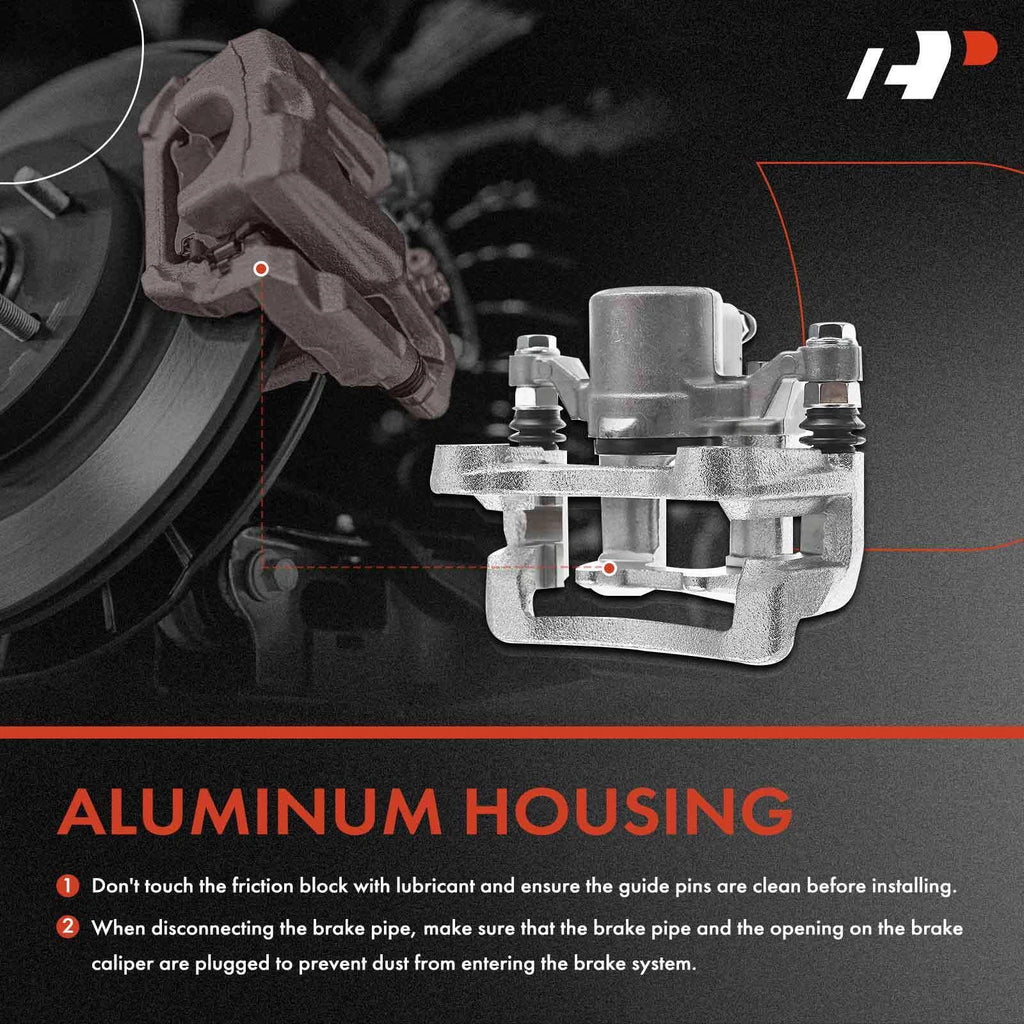 Rear Brake Caliper & Ceramic Brake Pad for Hyundai Sonata (2015)