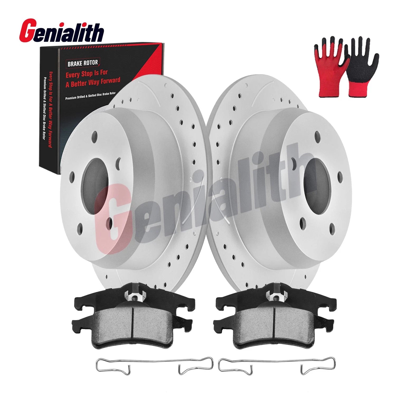 12" Rear Drilled Brake Rotors & Ceramic Pads for Jeep Grand Cherokee (1999–2004)