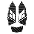 5X Steering Wheel Cover Trim for BMW 5 Series E60 E61 (2003–2010) Carbon Fiber Look