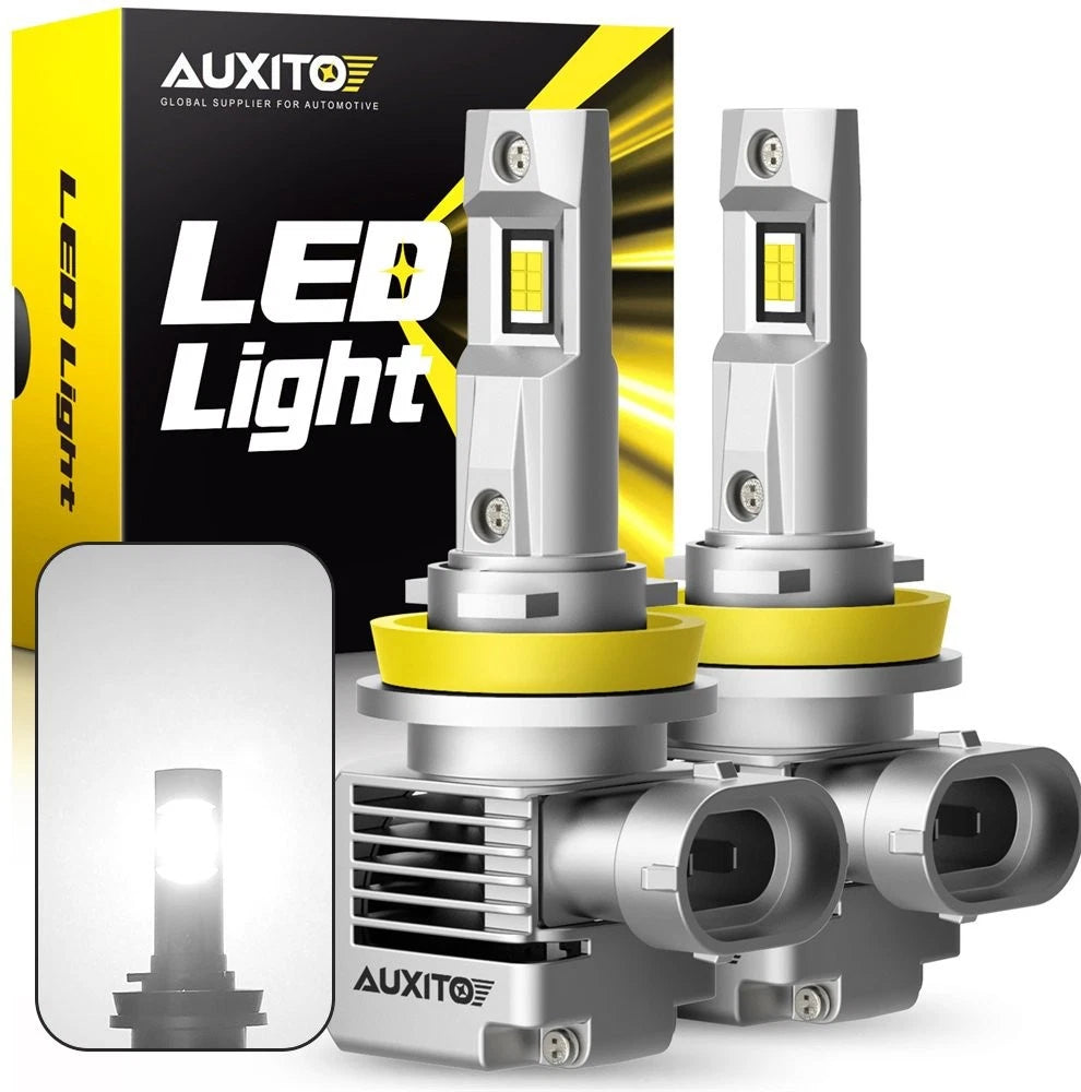 Set of 2 H11 H9 H8 6000K LED Headlight Bulbs Kit for High Low Beam