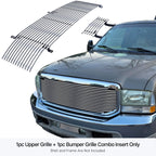 Polished Billet Grille Insert Combo for Ford Excursion/F-250 (2000-2004)