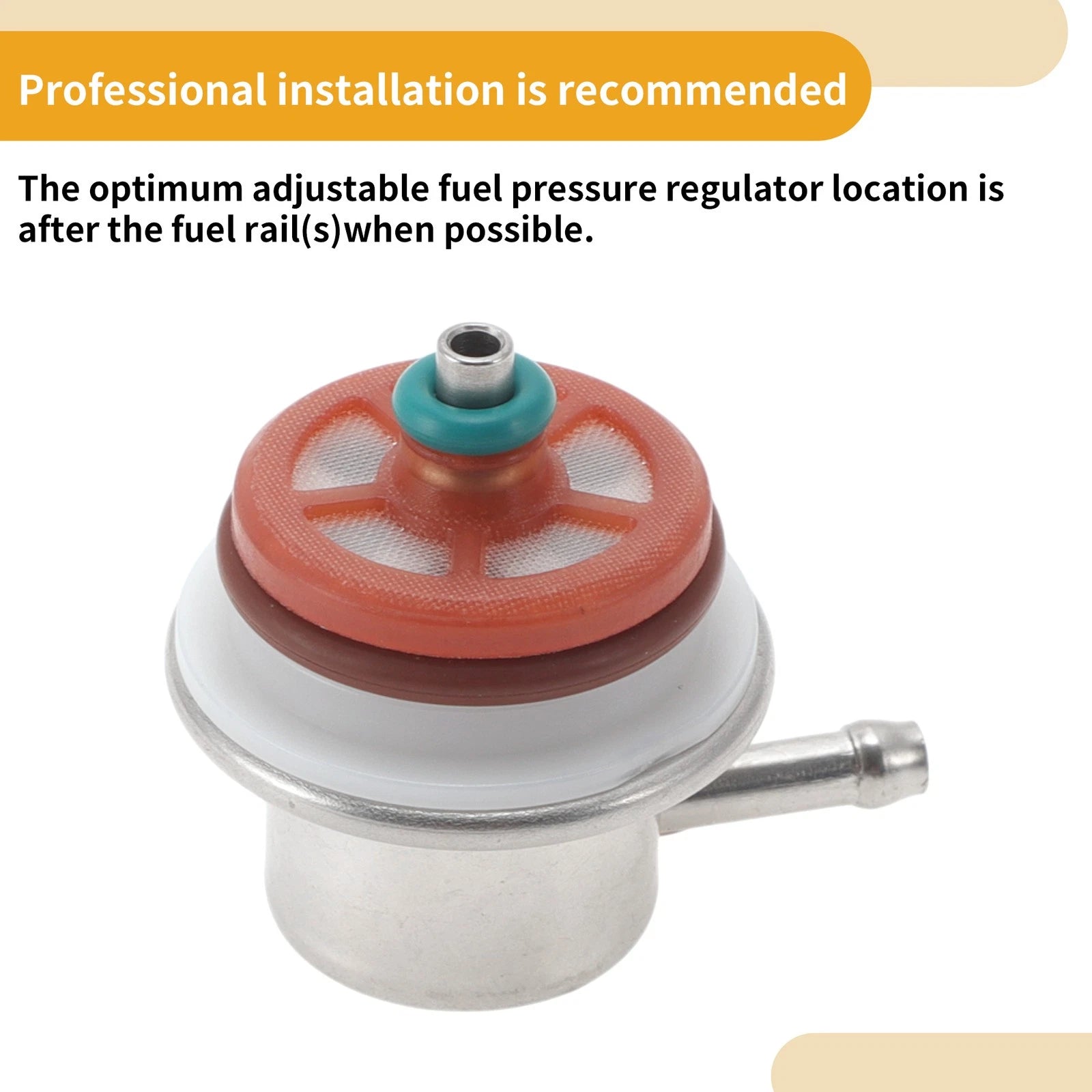 Fuel Pressure Regulator for Chevrolet Silverado (1996–2001) PR203T Metal 20-70 Psi