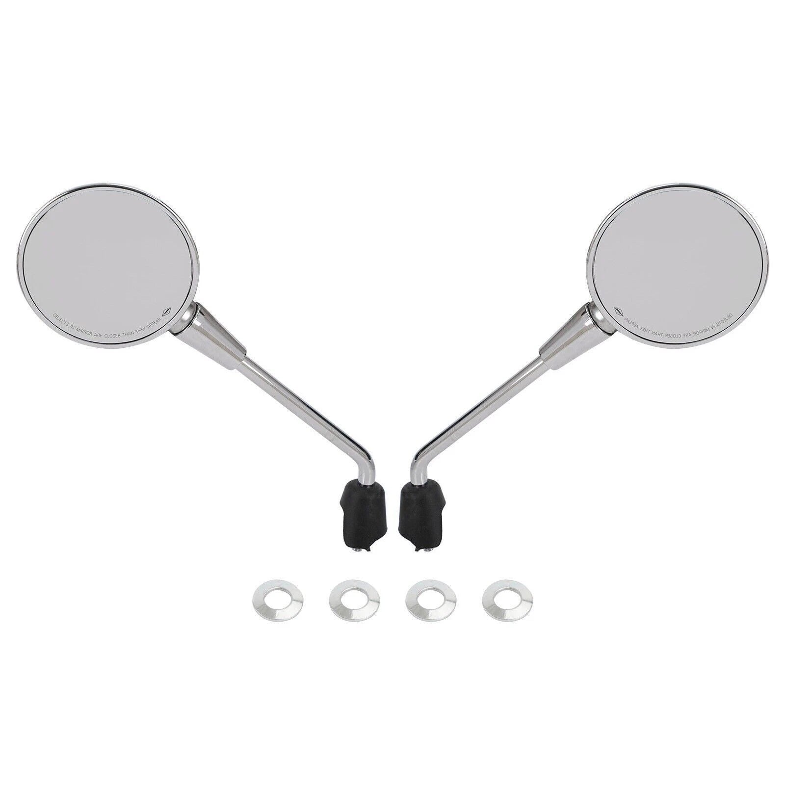 Rear View Mirror Pair Chrome for Vespa Primavera 50 125 150 (2014–2023)