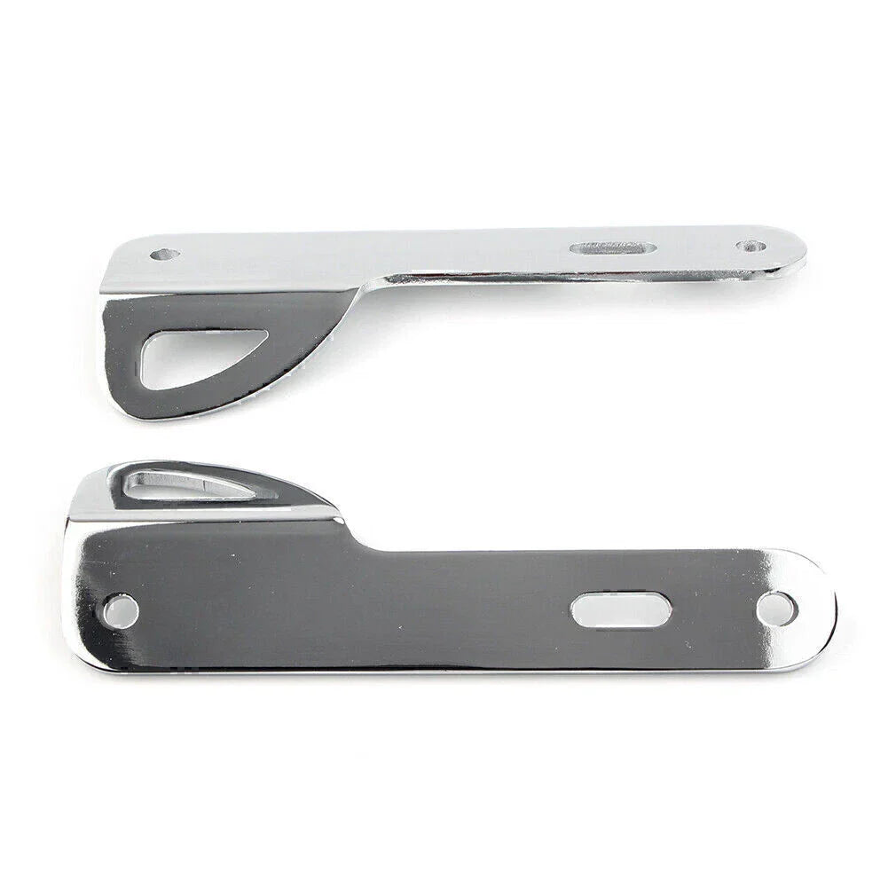 Chrome Trailer Hook Tie-Down Brackets for Harley Touring