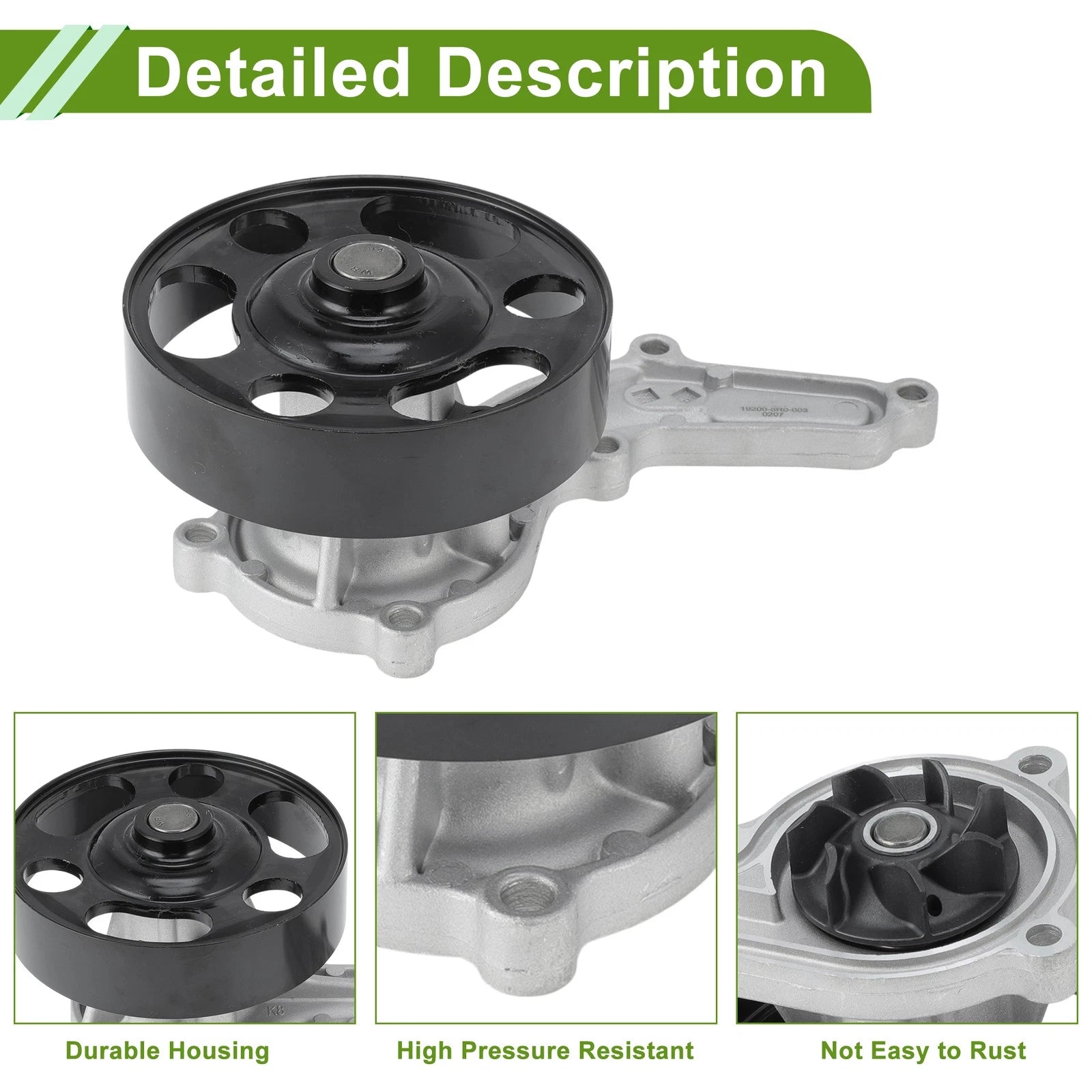 Engine Water Pump for Honda Fit (2015–2020) No. 19200-5R0003