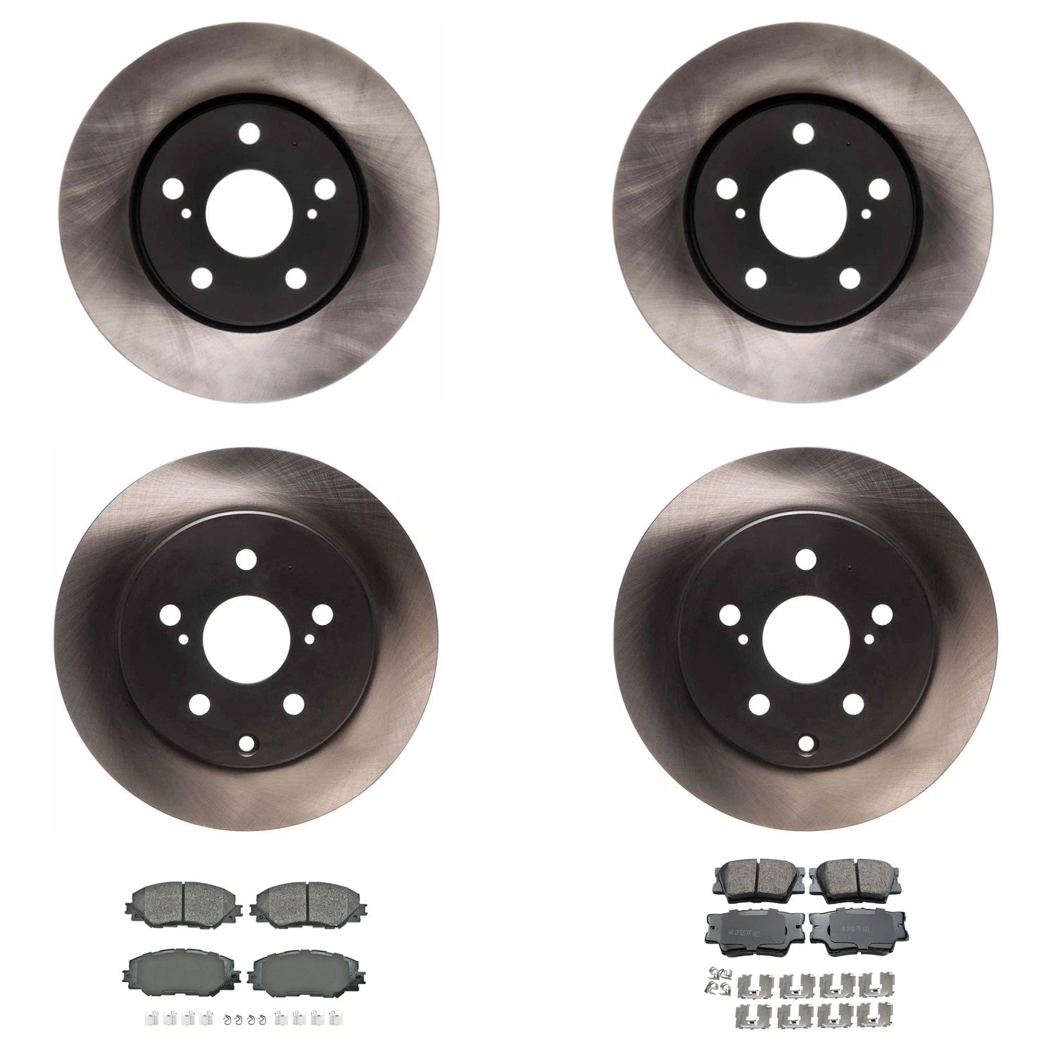 Brake Rotor & Pad Kit for HS250h RAV4 (2010–2012) - Advics, Akebono ProACT