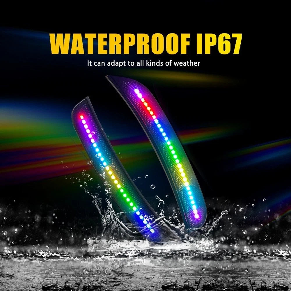 4X Dynamic Scan RGB LED Side Marker Light for Chrysler 300 300S 300C (2015–2023) EPY
