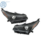 LED Headlight Set for Lexus NX300 NX300h (2018–2021) Black Housing