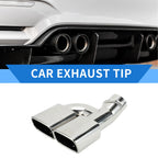 1 Pc Square Curved Dual Exhaust Tip 2.4" Inlet for Toyota Noah/Voxy (2007–2022)