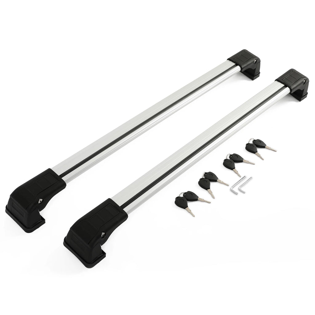 Set of 2 Silver Roof Rack Cross Bars for Mitsubishi Outlander Sport (2010–2024)