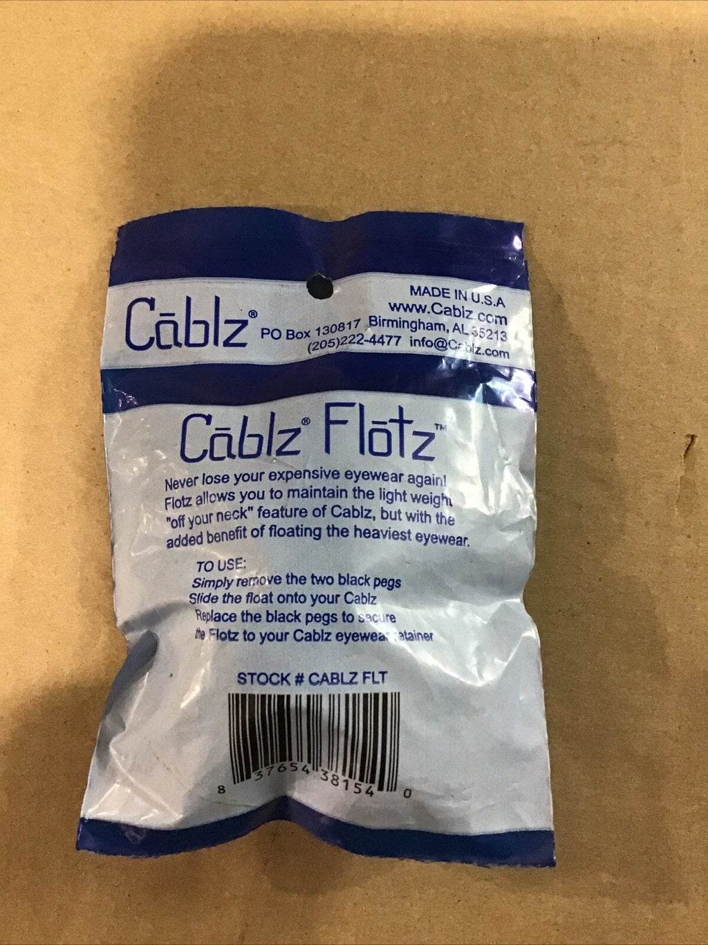 Cablz PBZFLT Flotz Eyewear Retainers for (New Old Stock)