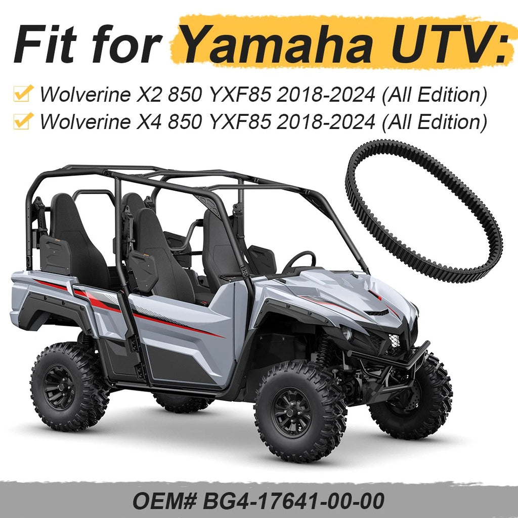 Drive Belt for Yamaha Wolverine 850 YXF85 (2018–2024) BG4-17641-00-00