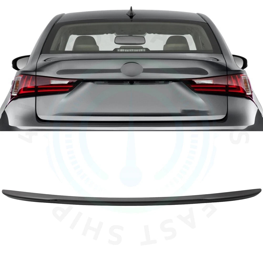 Black Glossy Rear Spoiler for Lexus IS300 IS350 (2014–2020)