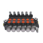 Hydraulic Control Valve 6 Spool for (13 GPM, 3600 PSI)