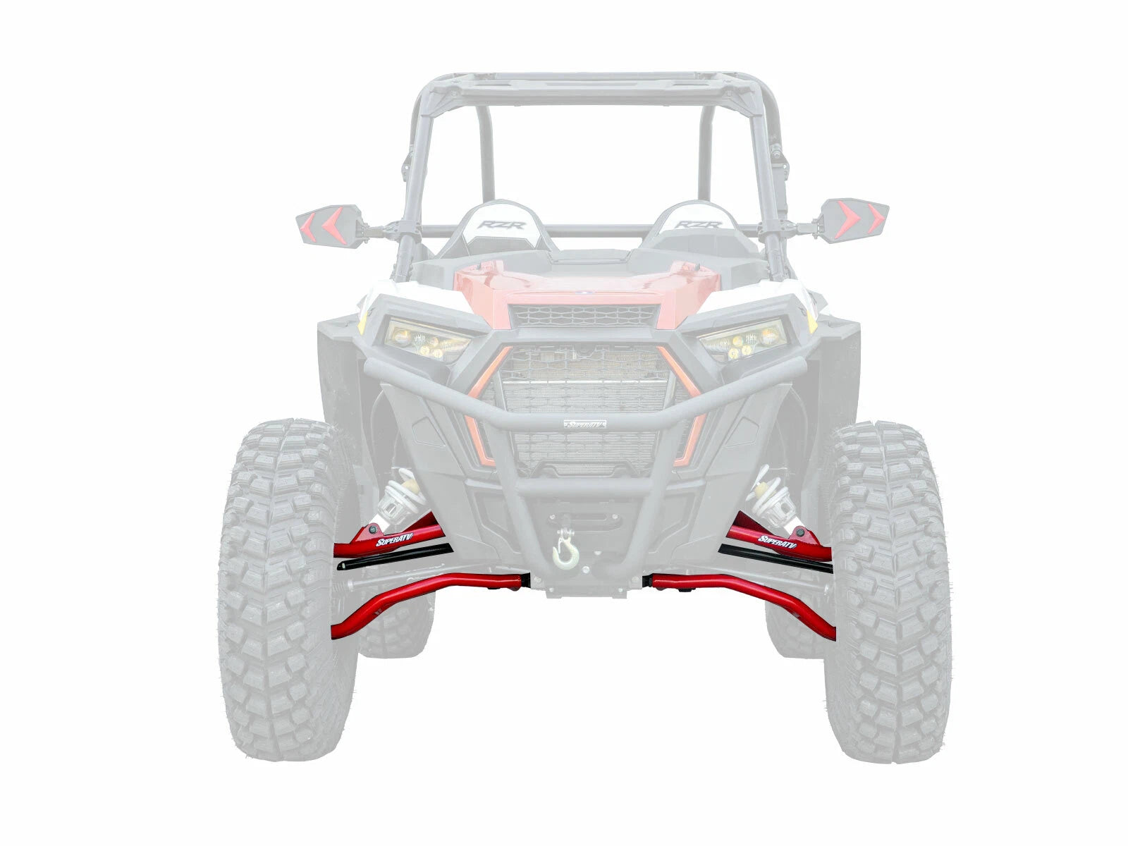 2" Forward Offset A-Arms for Polaris RZR XP Turbo (2016–2023) - RED