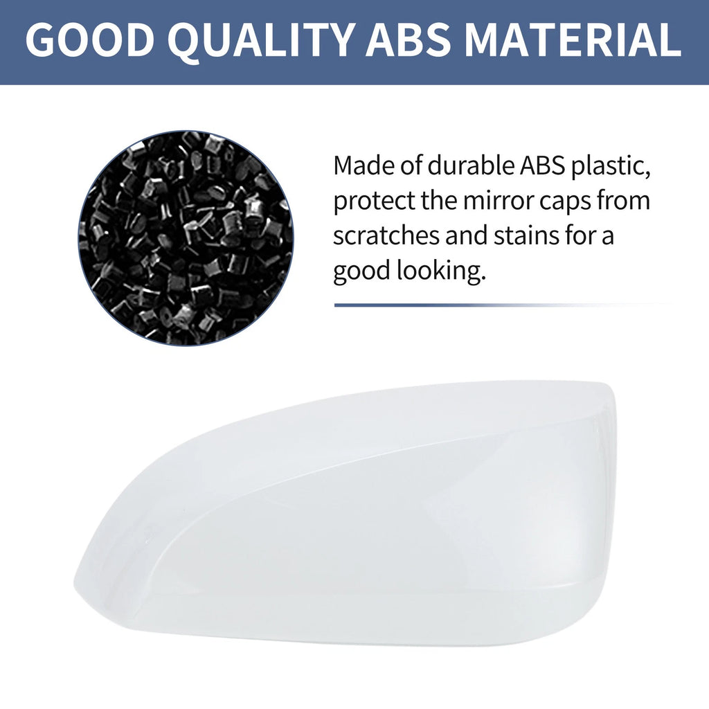 Left Side Mirror Cover Cap for Toyota RAV4 XLE (2019–2025) - White