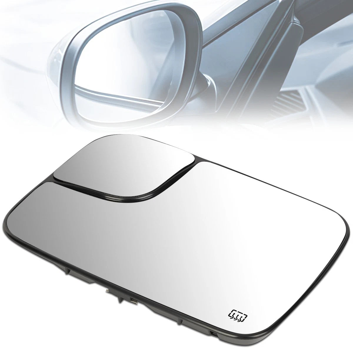 Left Side Mirror Glass Lens w/Heat for Dodge Ram Truck (2005–2009) 5161011AA