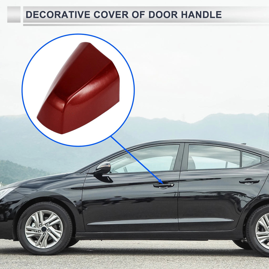 Front Left Door Handle Cover Cap for BMW X1 X2 (2015–2018) No. 51217396541 Red