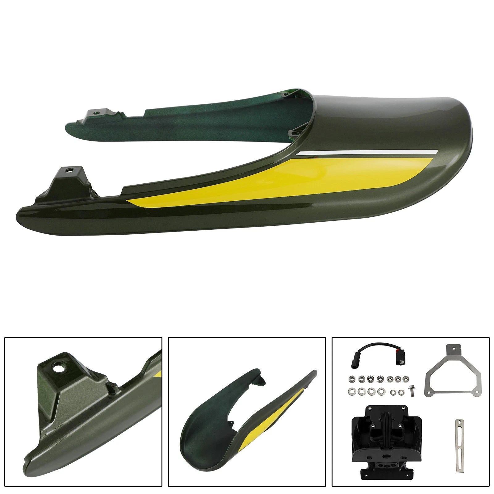 Tail Cowl Fairing + License Plate Bracket for Kawasaki Z900RS (2018–2022)