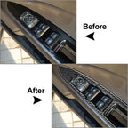 Carbon Fiber Window Lift Panel Switch Cover for Ford Fusion Mondeo (13-17)