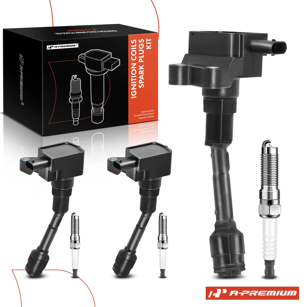 3X Ignition Coil & 3X Iridium Spark Plug for Ford Focus (2015–2018)