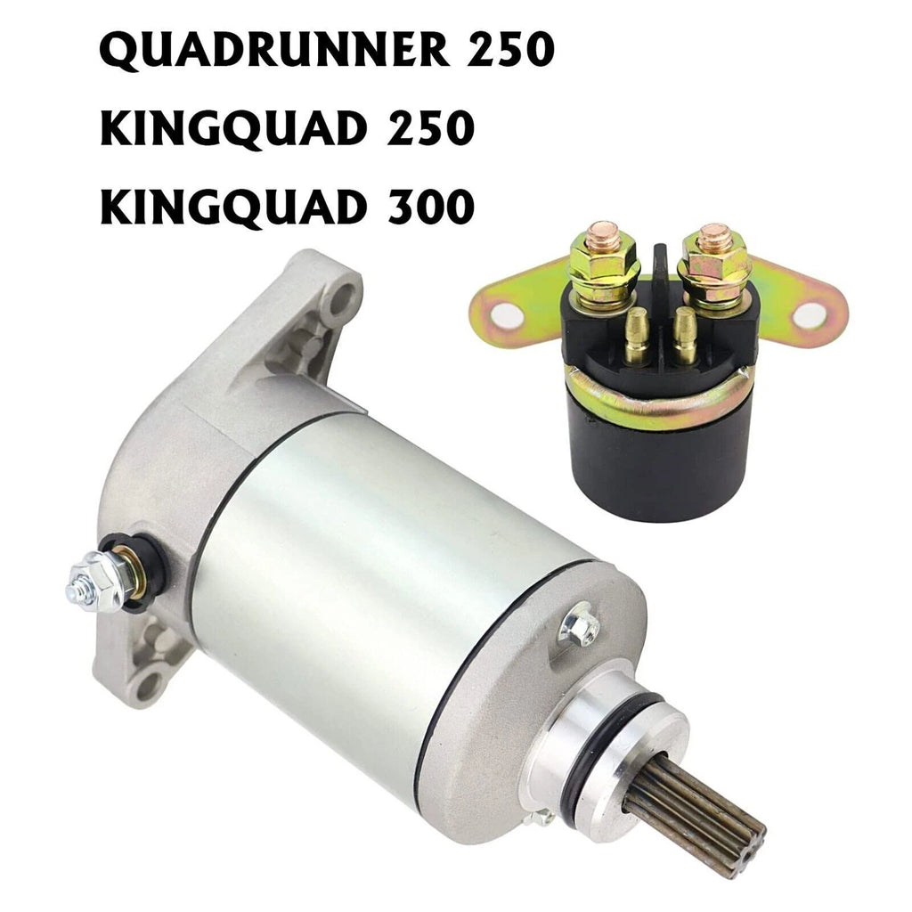 Starter for Suzuki Quadrunner 250 LT-F250 (1993–2001) with Relay