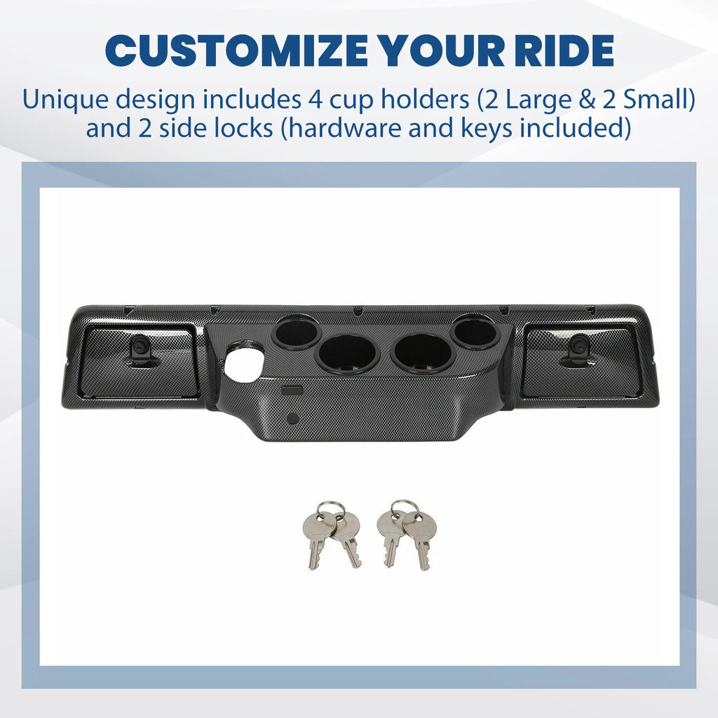 Dashboard Cover with Cup Holders for Club Car DS Golf Cart (1982–Present)