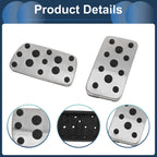 Set of 1 Automatic Footrest Pedals Cover for Subaru Legacy (2015–2019) Silver Tone