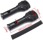 Black 6" Risers 1.25" Handlebar Top Clamps for Harley Softail (2018–2023)