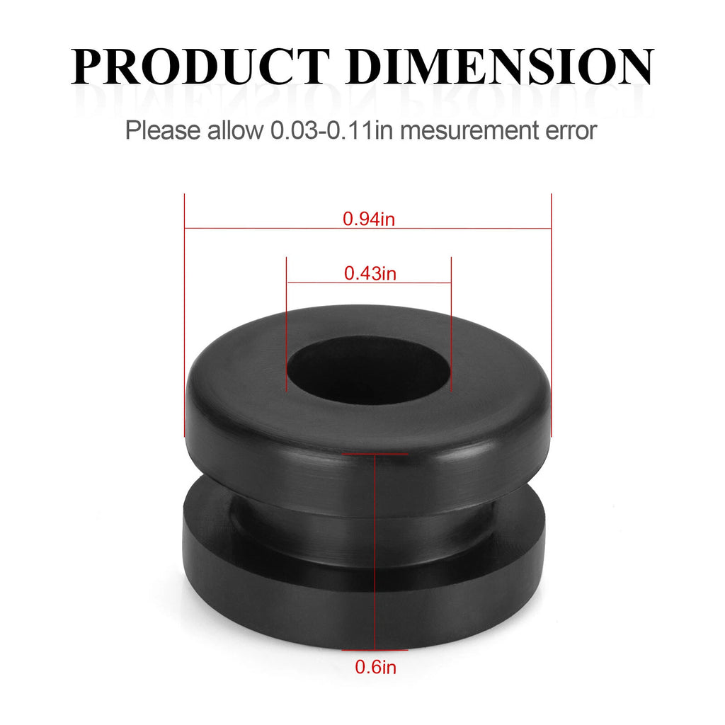 Set of 4 Rubber Heel Guard Grommets for Yamaha Warrior 350 Banshee 350 Blaster 200