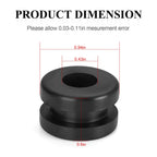 Set of 4 Rubber Heel Guard Grommets for Yamaha Warrior 350 Banshee 350 Blaster 200