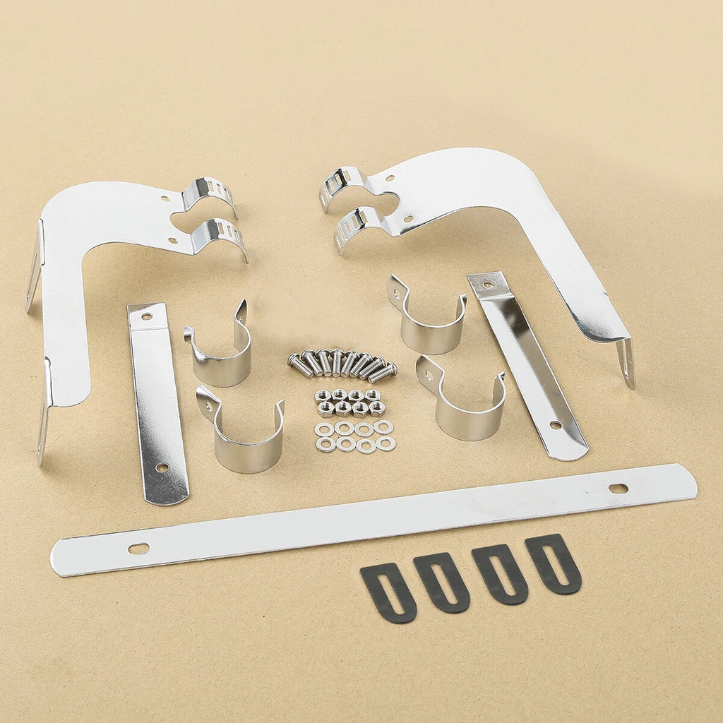 39mm Windshield Screen Bracket for Harley Davidson Sportster XL883 XL1200 (2004–2023) Chrome