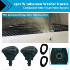 2X Windscreen Spray Washer Jet Nozzle for Nissan Patrol GU Y61, Navara
