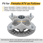 Front Wheel Hub & Brake Disc Rotor for Yamaha Raptor 660R 700 700R YFZ450 (2001–2023)