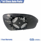 Left Side Power Heated Mirror Glass for Ford Fusion (2013–2020)