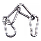 Set of 4 Spring Snap Hook Carabiner Clips for Automotive Use